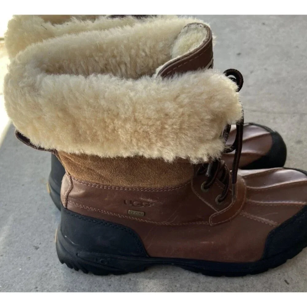 UGG BUTTE WORCHESTER STOUT WATERPROOF LEATHER SNOW BOOTS SIZE mens 9